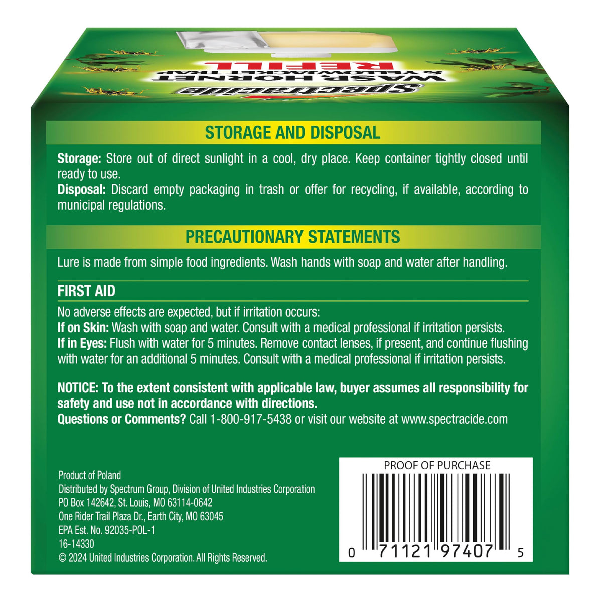 Spectracide trap refill helps keep outdoor spaces pest-free