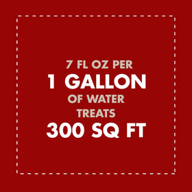 Spectracide application with tank sprayer for even coverage and effectiveness.