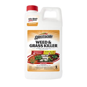 Spectracide weed killer concentrate bottle ready for mixing and fast control.