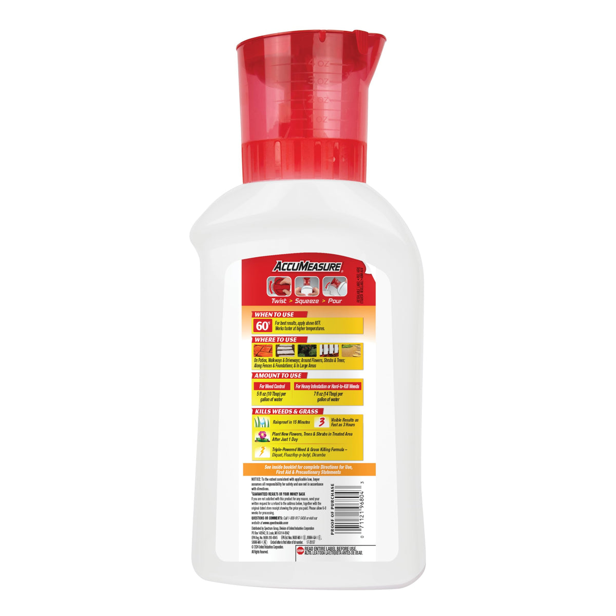 Spectracide Weed Killer Concentrate keeps driveways clear of weeds and grasses.