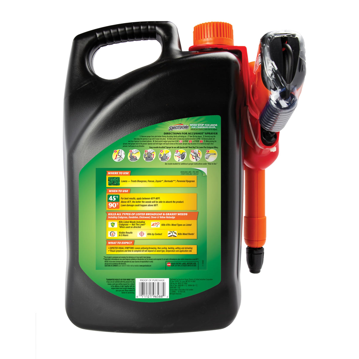 Spectracide Weed Stop for Lawns Plus Crabgrass Killer reusable AccuShot refill kit