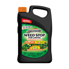 Spectracide Weed Stop for Lawns bottle with AccuShot for precise weed control.