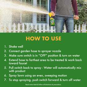 Dandelion, chickweed, and clover controlled by Spectracide Weed Stop for Lawns
