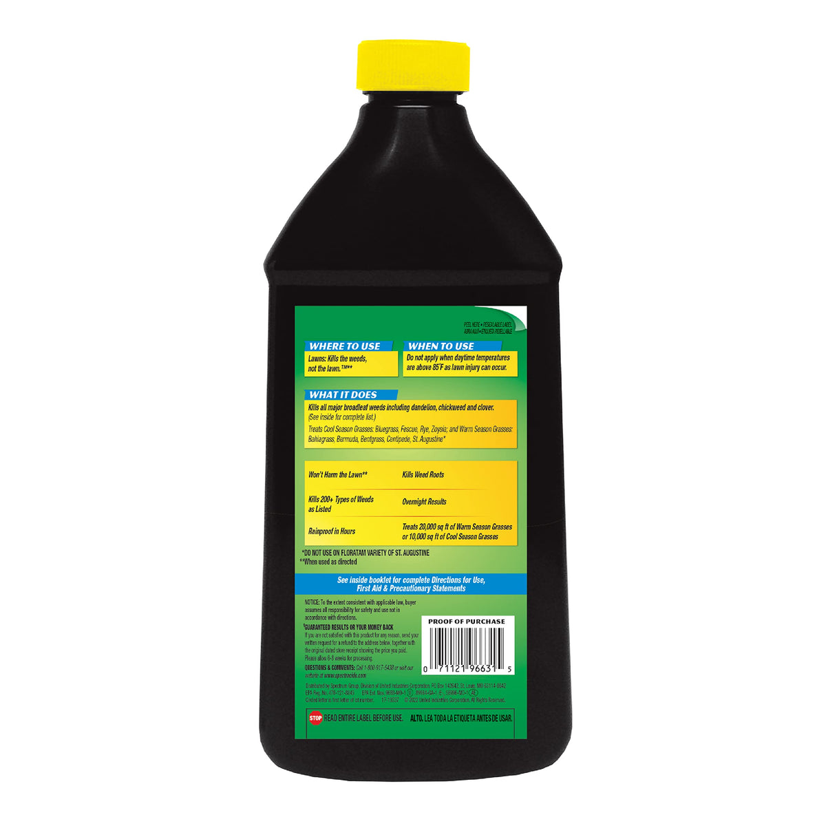 Mow before application to maximize weed kill with Spectracide Weed Stop for Lawns.