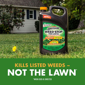 Visible results in about 5 hours after spraying weeds.
