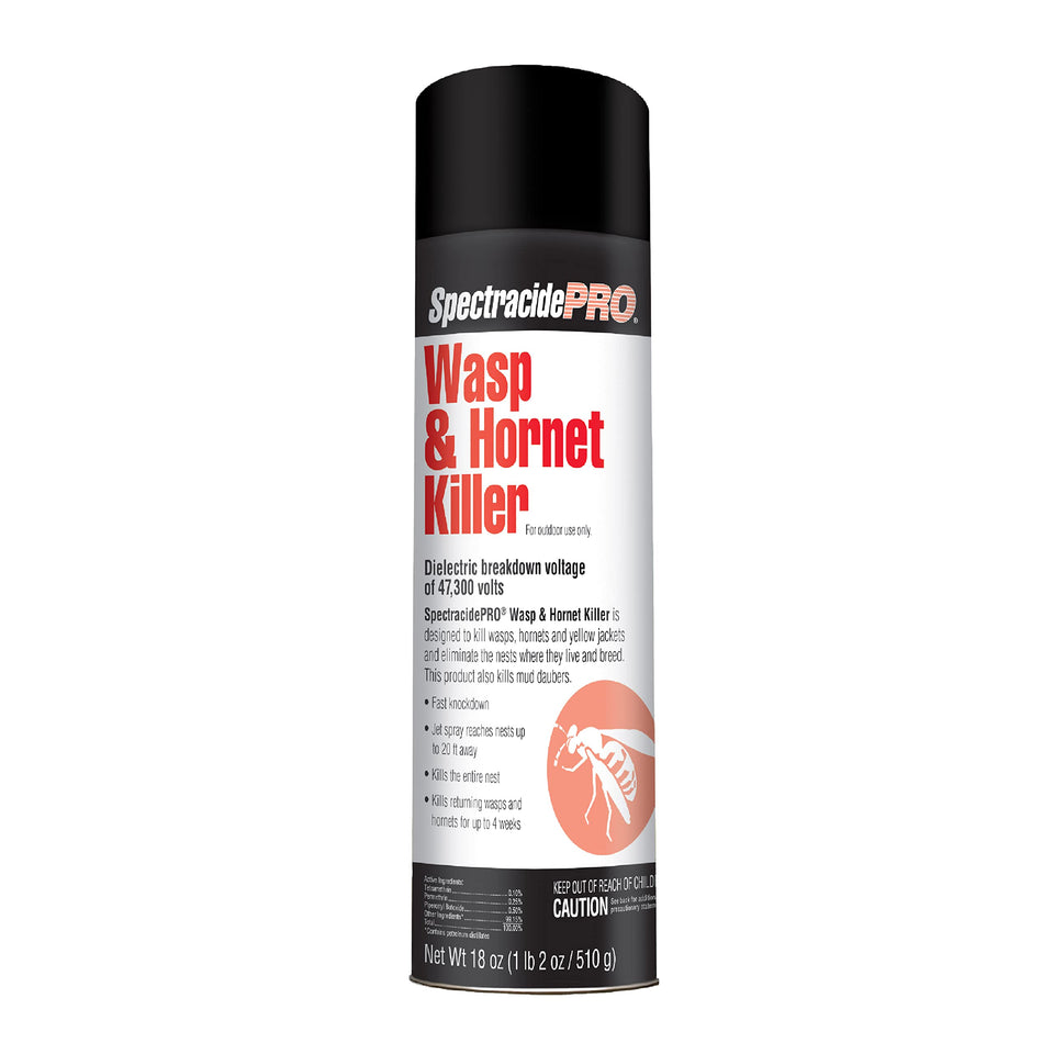 SpectracidePRO Wasp & Hornet Killer jet spray in action for fast outdoor knockdown