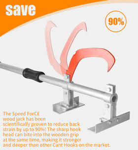 Speed Force TimberJack 24-inch capacity handles logs from 5 to 24 inches.