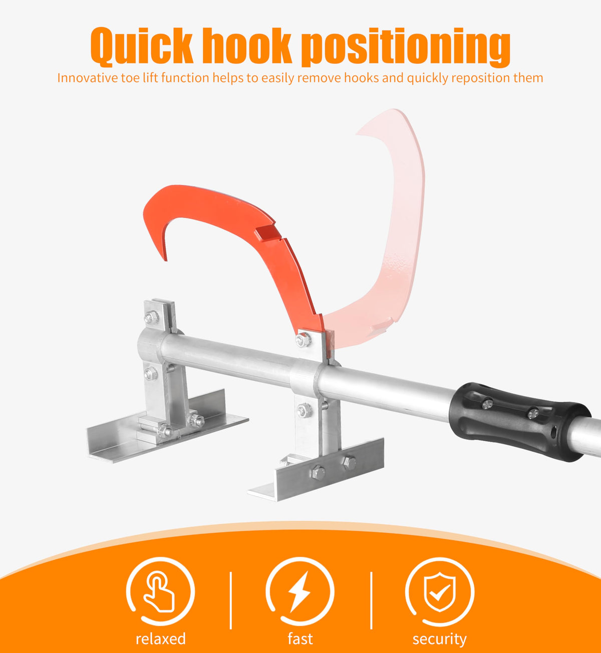 Speed Force TimberJack solid cutting platform keeps logs steady on uneven ground.