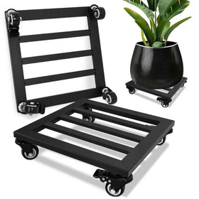 SPEETH Plant Caddy with Wheels 12-inch dolly for indoor and outdoor plant mobility