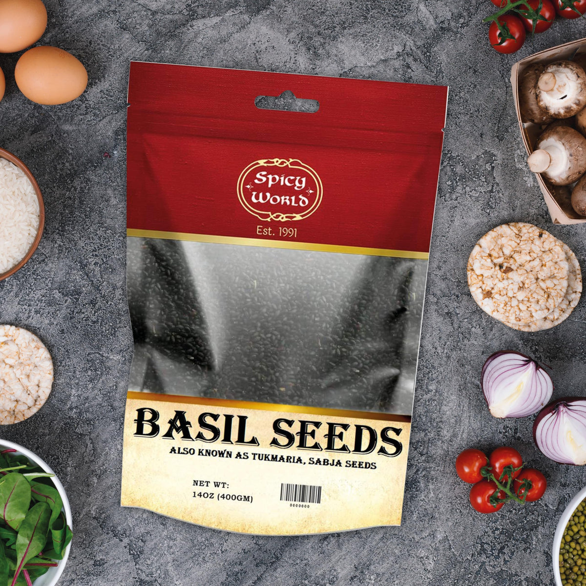 Spicy World basil seeds add subtle crunch to cooking and desserts
