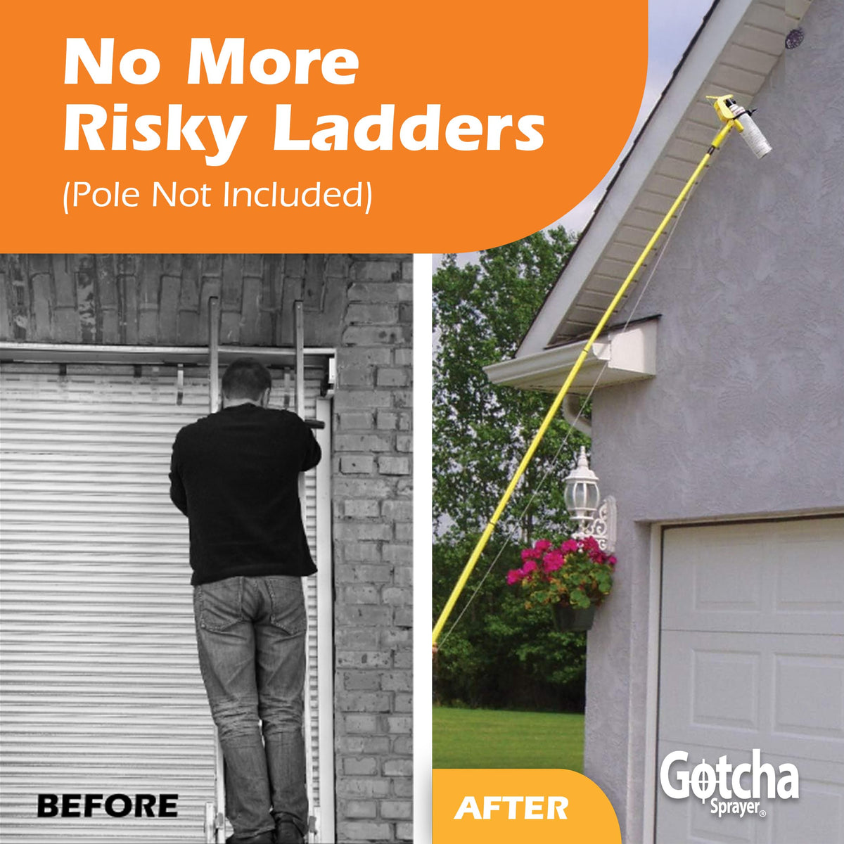 Spider and cobweb aerosol remover trigger for hard-to-reach corners.
