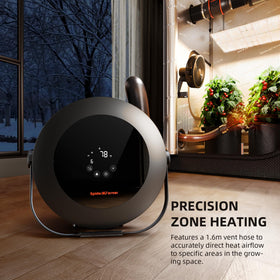 Spider Farmer tent heater 24h timer allows flexible scheduling without manual care