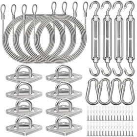 Spiglamm 6-inch adjustable turnbuckle shown for shade sail tensioning and length adjustment.