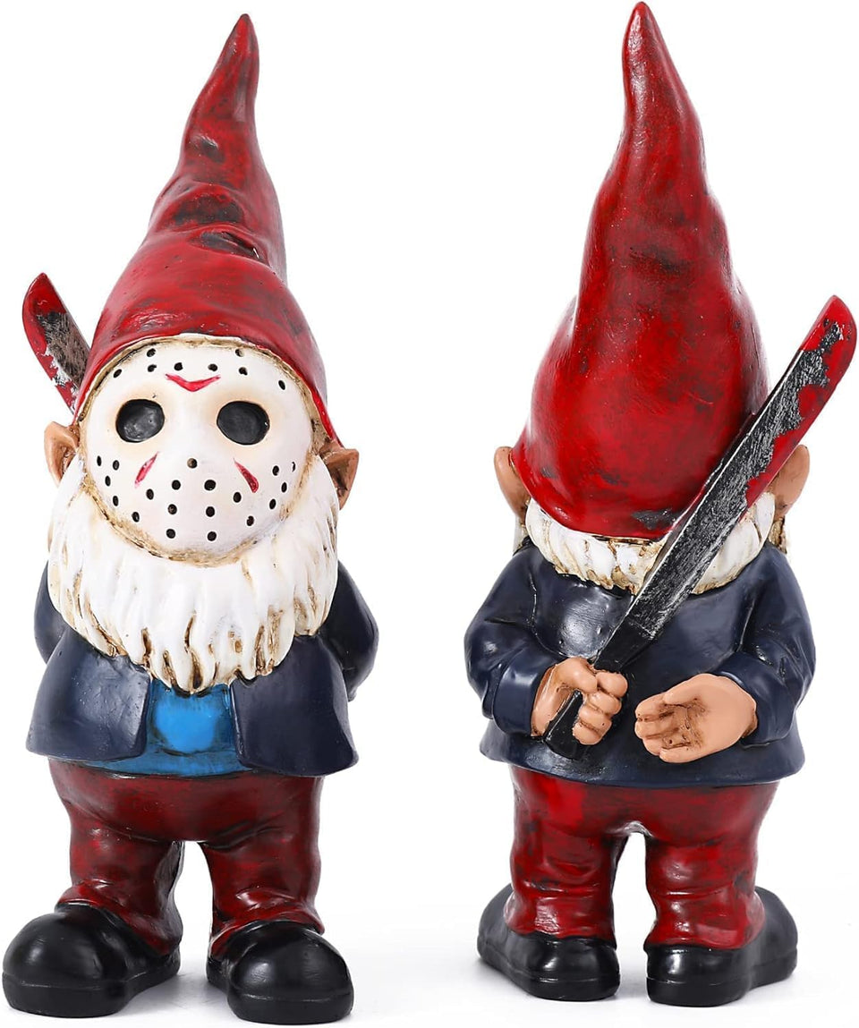 SPINNDO garden gnome outdoor statue for charming yard decor.
