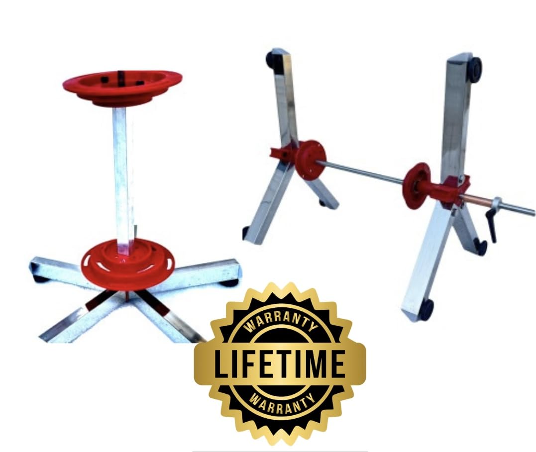SpinDoc Pro Cleaning Stand with spray nozzle enables efficient debris removal.