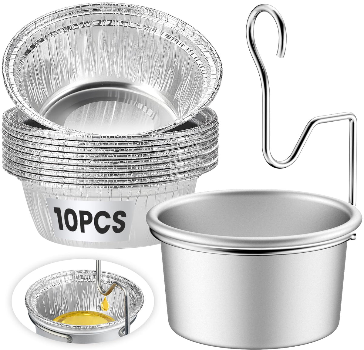 SpiralScgv grease trap kit with liners enables quick cleanup after grilling