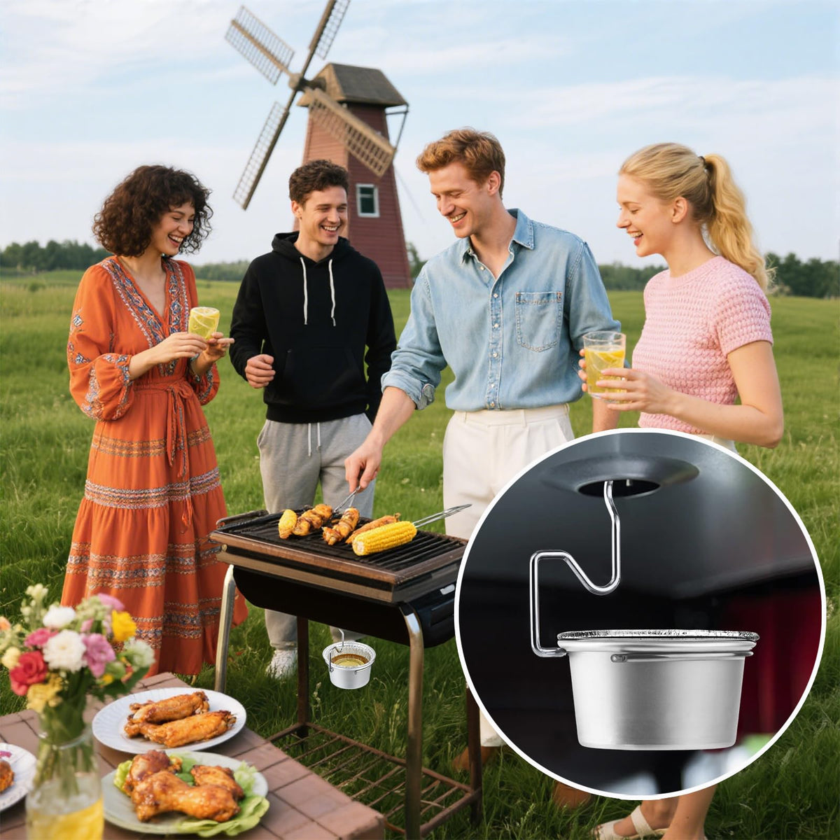 SpiralScgv compatible with popular grills simplifies outdoor cooking