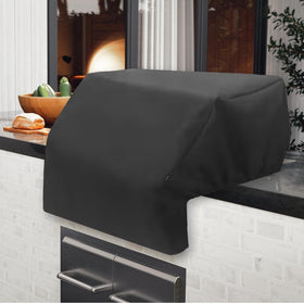 SPIRE grill cover stays in place during windy outdoor use