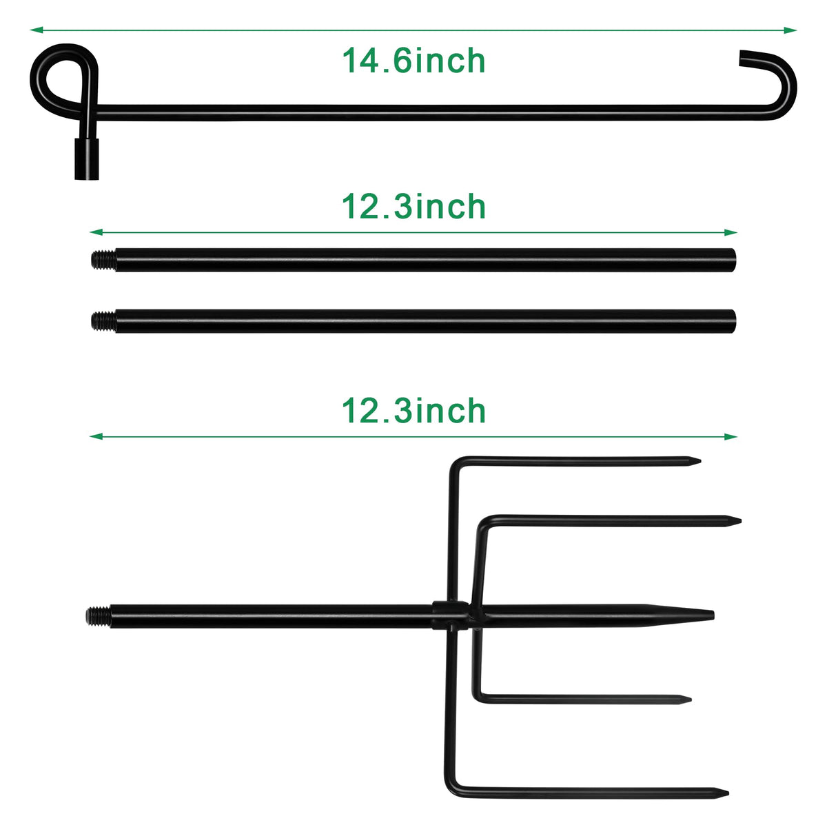 Easy 1-2 minute assembly with included 4 poles for quick setup.