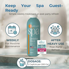 SplashWiz care e-book cover promotes helpful spa maintenance guidance.