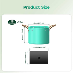 SPONDWILD grow bags with bottom drainage holes for irrigation control