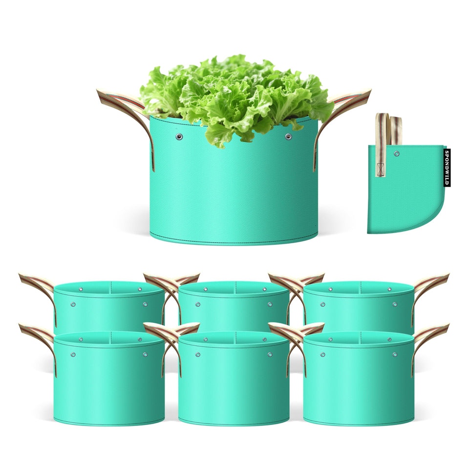 SPONDWILD grow bags packaged for easy setup