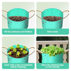 SPONDWILD durable grow bags are easy to fold and store when the season ends.