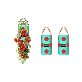 SPONDWILD hanging strawberry planter 1gal, UV-resistant and space-saving.