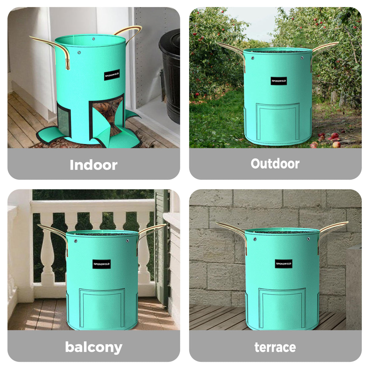 SPONDWILD multi-season use for indoor and outdoor gardening