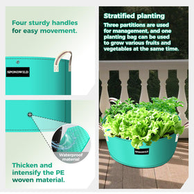 SPONDWILD Upgraded heavy-duty PE texture highlights durable outdoor use