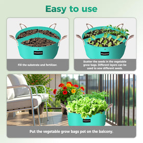 SPONDWILD Upgraded reusable PE material supports multi-season gardening