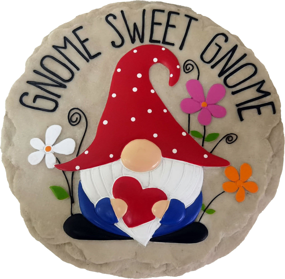 Spoontiques Bee Stepping Stone Bundle adds color to outdoor garden paths with durable resin