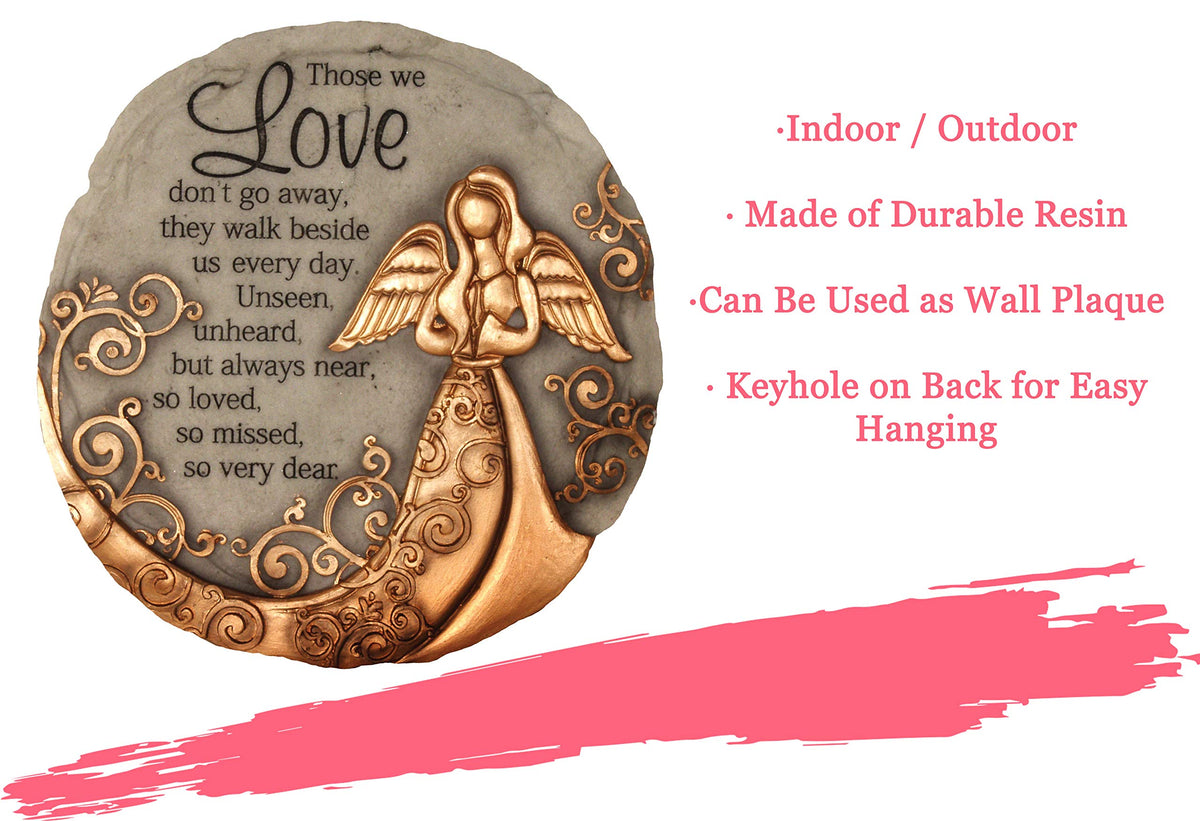 Spoontiques outdoor resin stone is weather-resistant for year-round display.