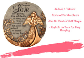 Spoontiques outdoor resin stone is weather-resistant for year-round display.