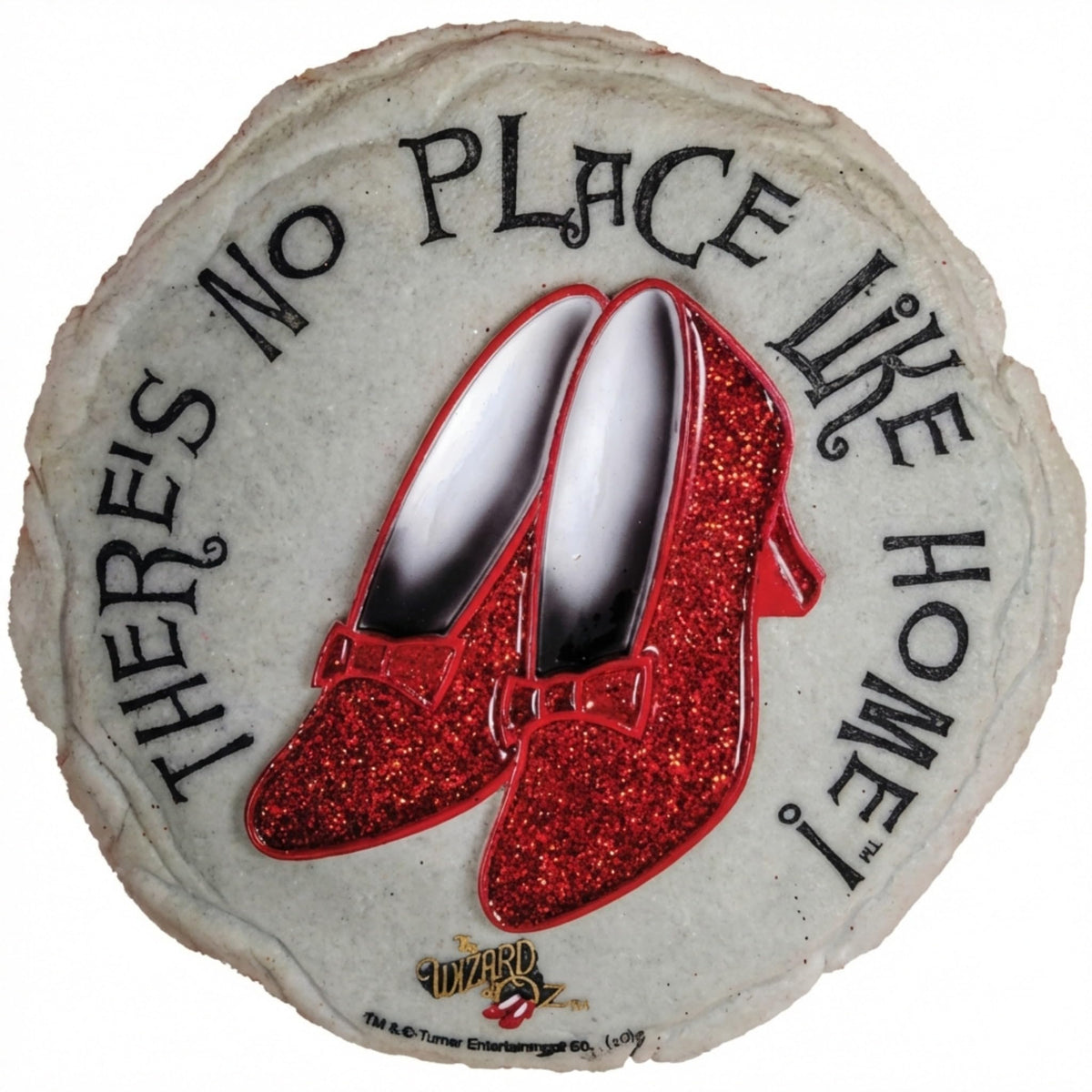 Spoontiques Ruby Slippers stepping stone greeting garden visitors with bright color