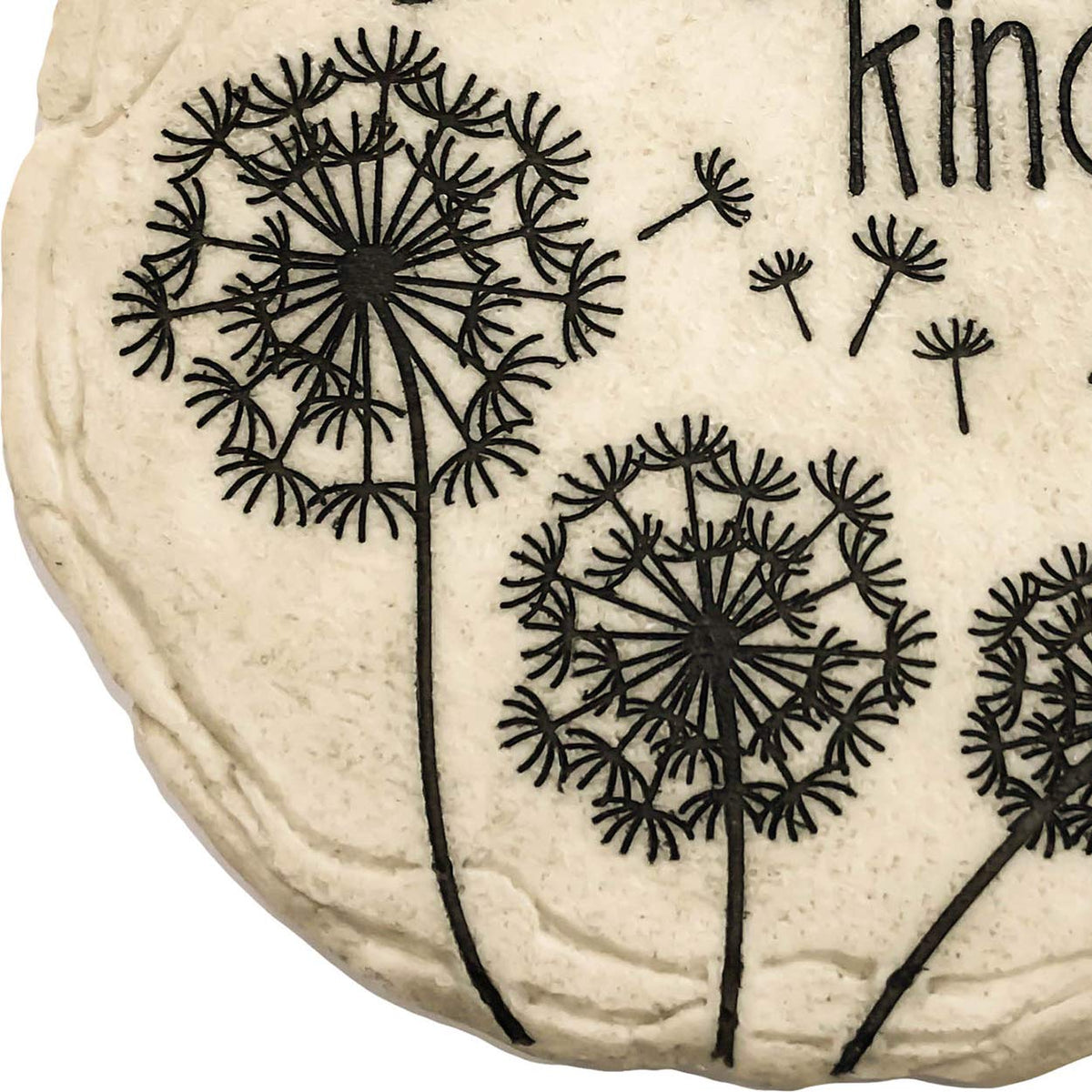 Spoontiques Scatter Kindness stepping stone with hand-painted detailing and color.