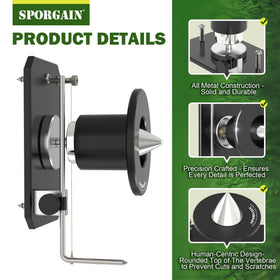 SporGain user-friendly operation lets homeowners balance blades quickly.