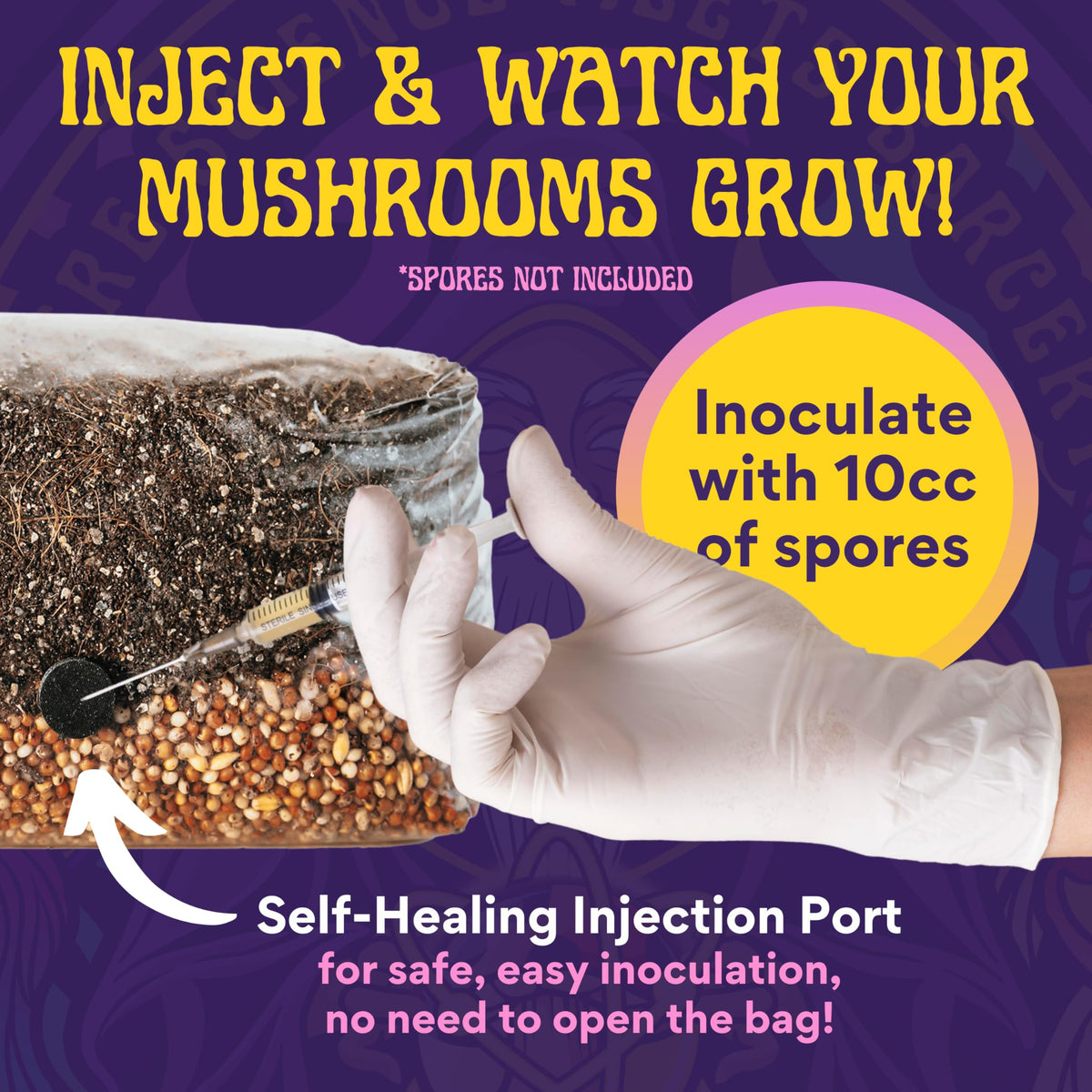 SPORE SORCERY nutrient-enhanced mix supports robust mycelium