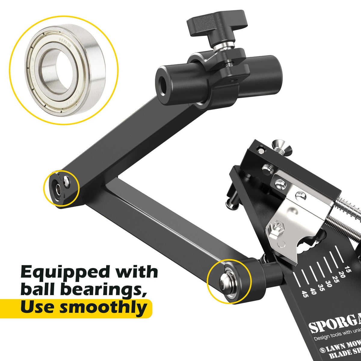 SporGain angle grinder adapter screws secure blades during sharpening