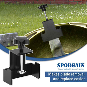 SporGain blade clamp prevents deformation during removal.