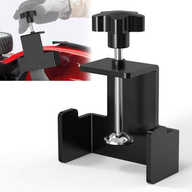 SporGain blade removal tool with easy-turn button for quick blade changes.