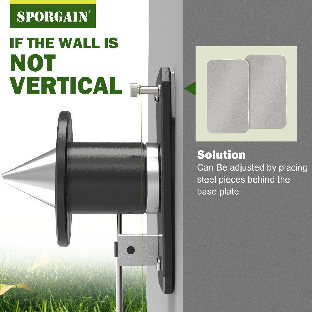 SporGain denim blue balancer unit highlighting durable finish and wall-mount design.
