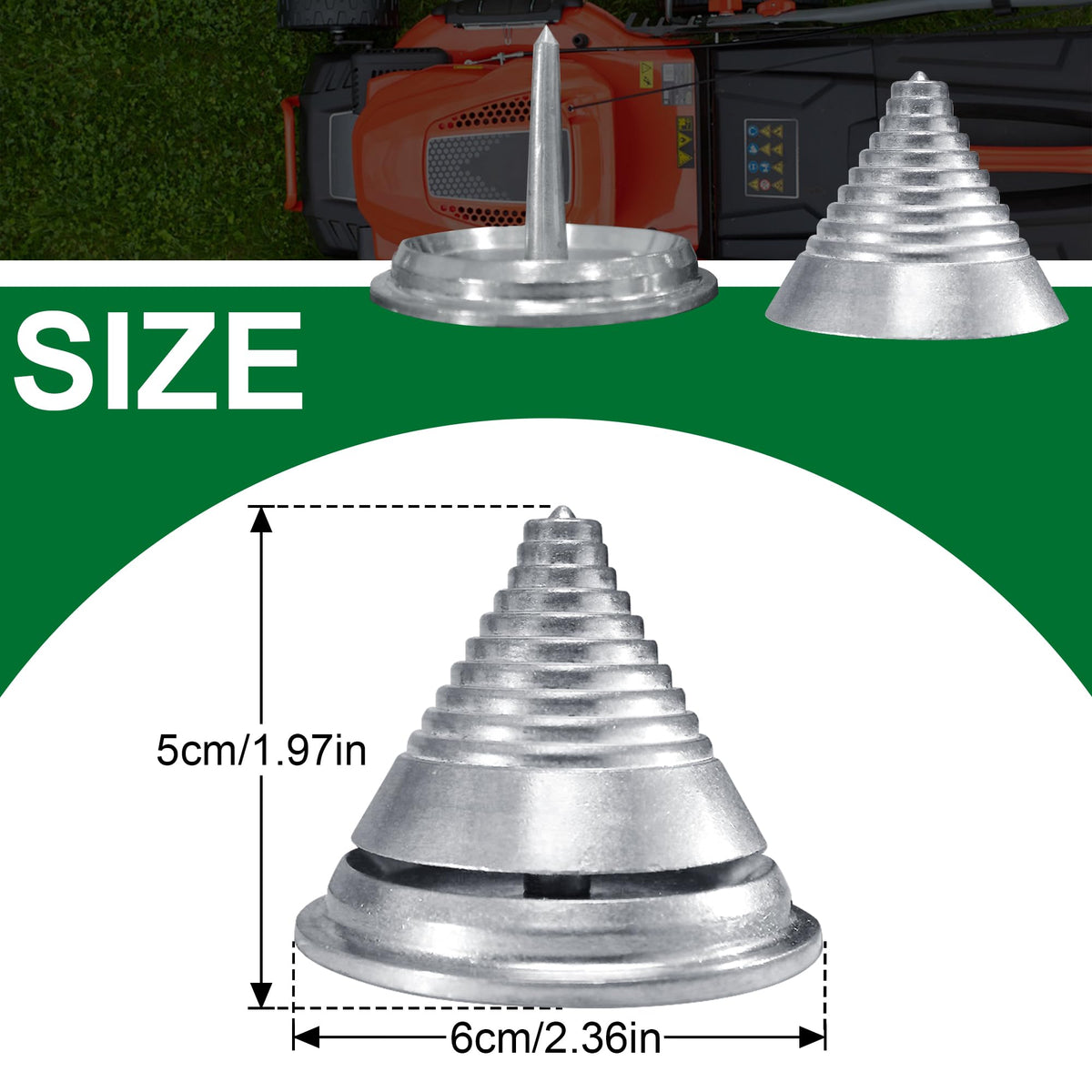 SporGain durable metal construction supports long-lasting lawn care tools.