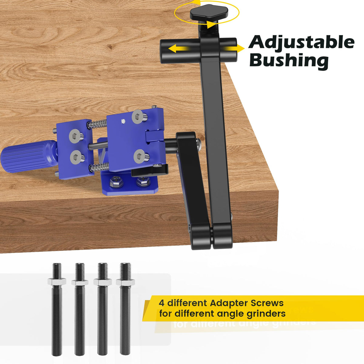 Sporgain adjustable 15°–45° frame for precise blade angles.