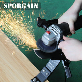 Sporgain sharpener ball bearing handle provides smooth operation during blade sharpening.