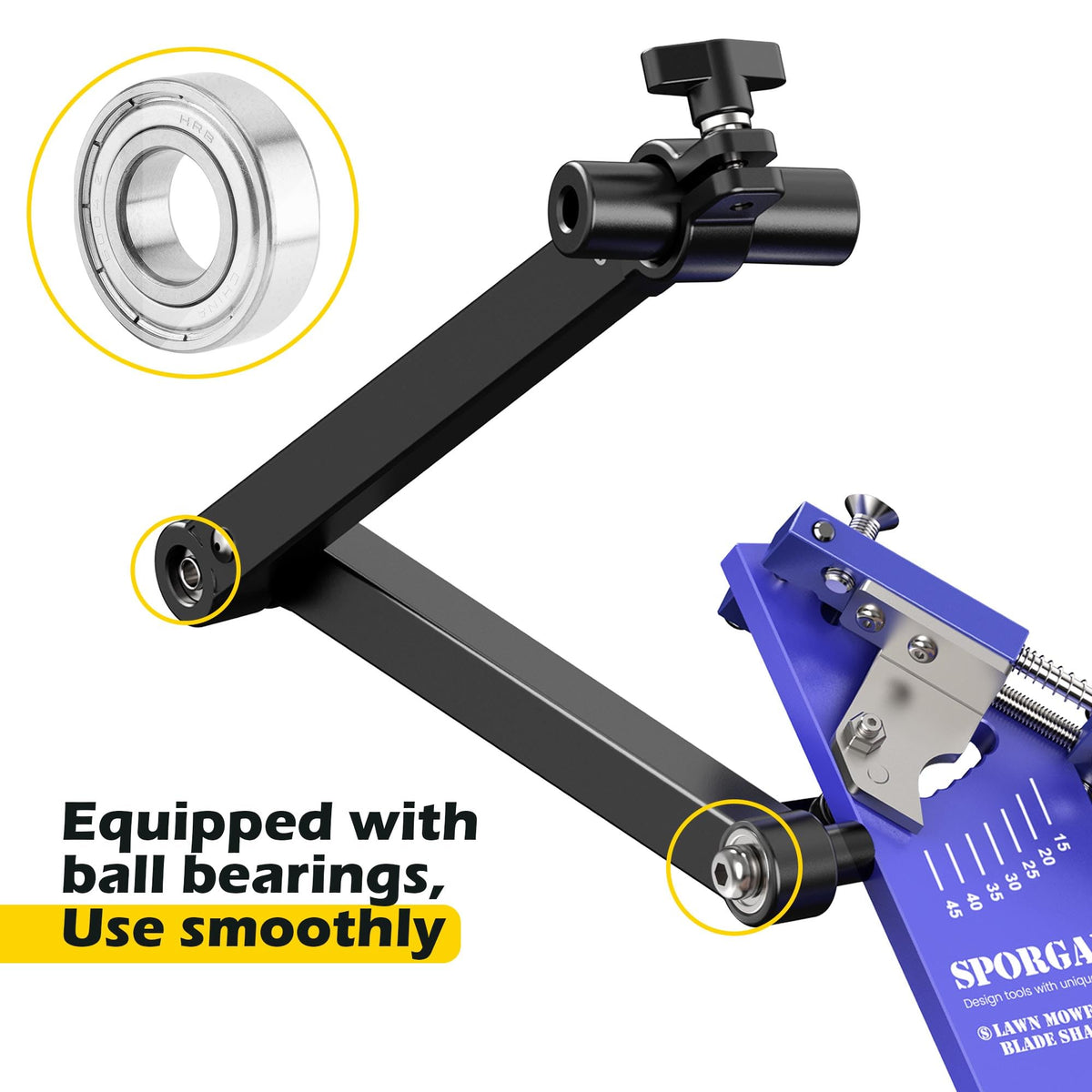 Sporgain blade-width range 1.65–3.60 inches compatibility.