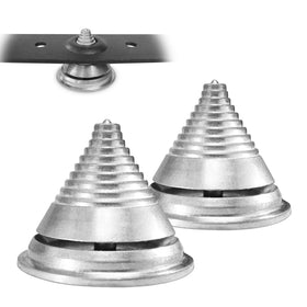 SporGain lawnmower blade balancer base and cone for precise balance.
