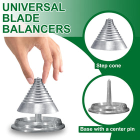 SporGain metal construction balancer ensures durable performance on various blades.