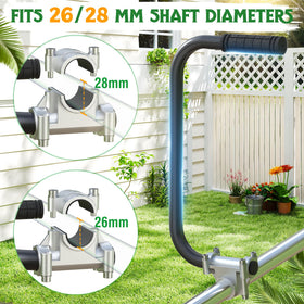 SporGain weed eater handle fits 26-28mm shafts for broad compatibility.