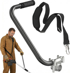 SporGain weed eater handle with ergonomic design for upright trimming.